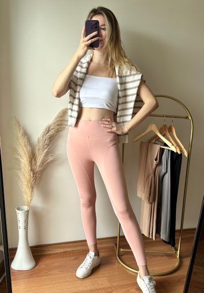 Toz pembe Fit Tayt
