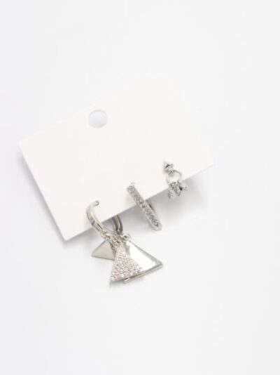 Gold Triangle Küpe - Görsel 5