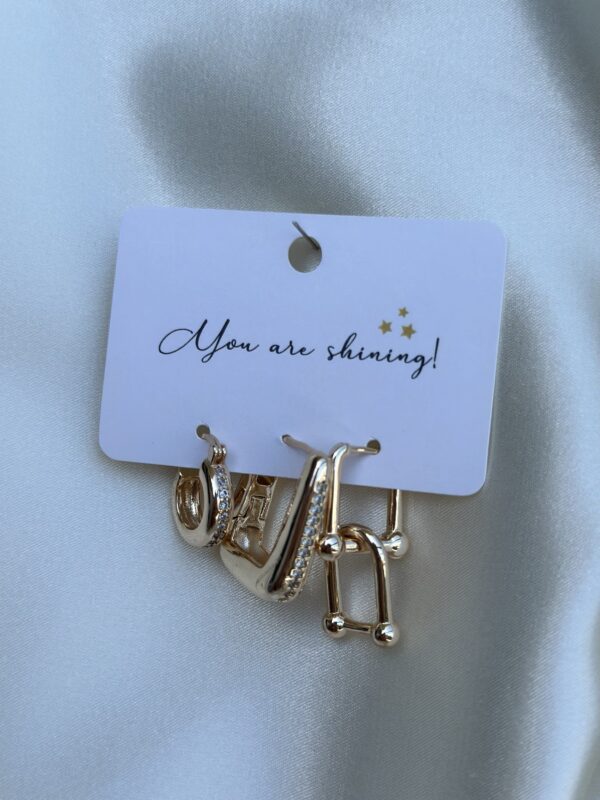 Gold Kilit Küpe