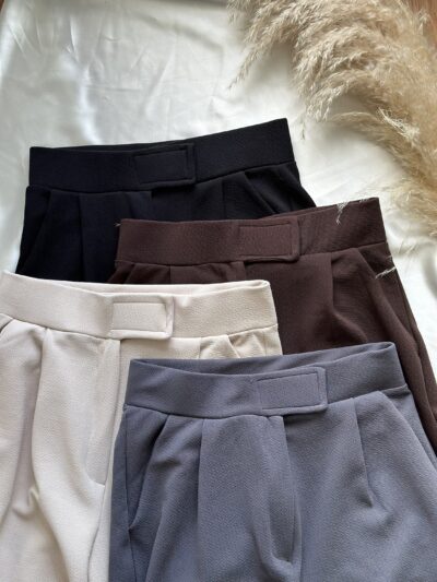 Füme Cırt cırtlı Likralı Pantolon - Görsel 5