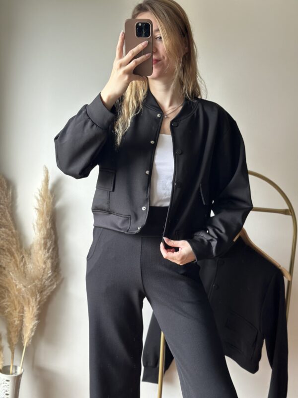 Siyah Bomber Ceket